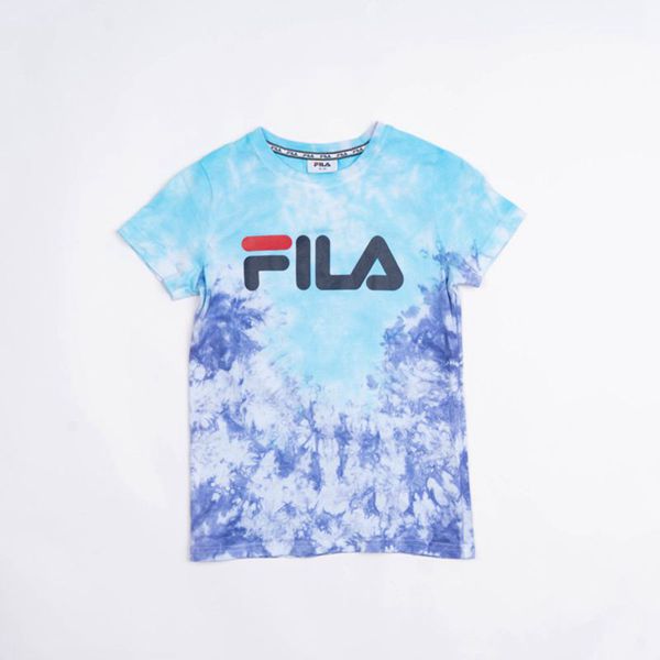 Camisetas Manga Corta Fila Niños Turquesa - Deckle - España 096348DFS